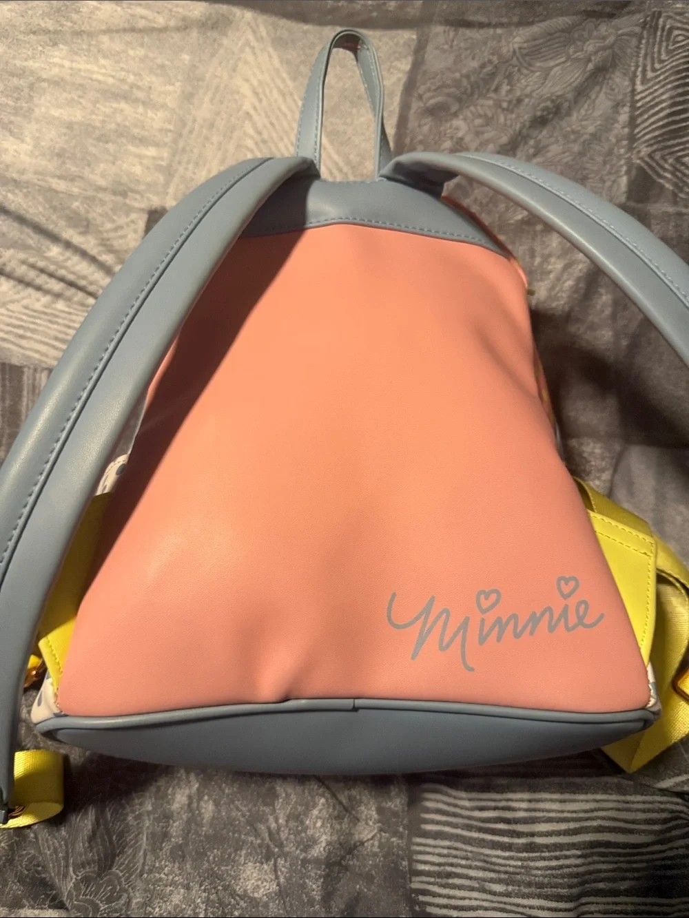 Loungefly Pastel Polka Dot Minnie Ear Mini Backpack - Pink, Blue & Yellow